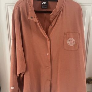 Nike Terracotta Button-Up Shirt XL